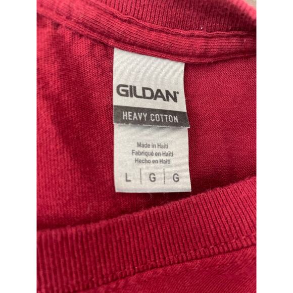 Not Today Satan T Shirt Tee Burgundy Worn Once Adult Large Unisex - Picture 4 of 4